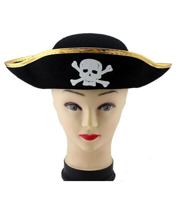 SNB Pirate Hat For Kids Mens Womens Girls Caribbean Hats Fancy Dress ...