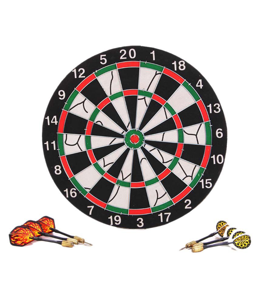 Super K 15 Inch High Class Dart Board With 6 Pcs Darts Buy Online At Best Price On Snapdeal