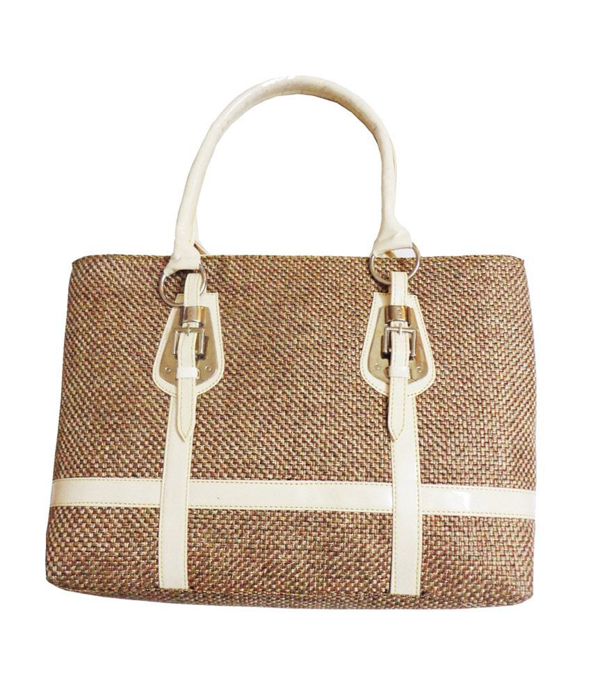Buy Arc H&h Women Buckle Jute Hand Bag - Brown at Best Prices in India ...