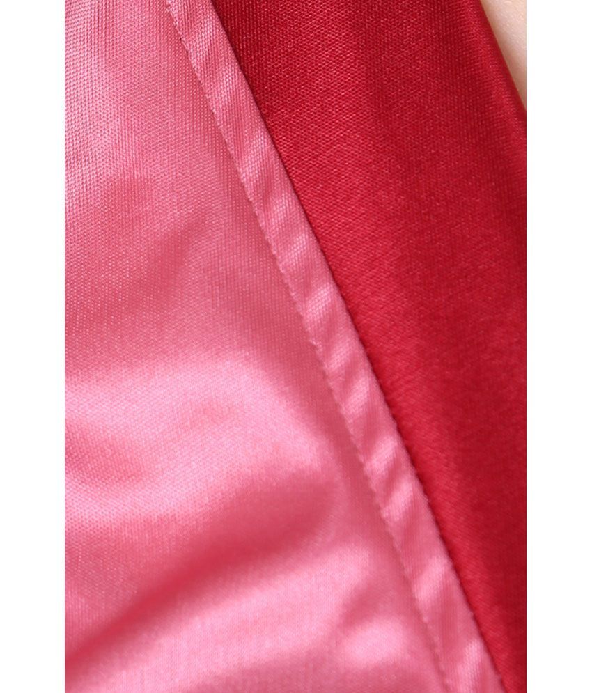 maroon satin robe