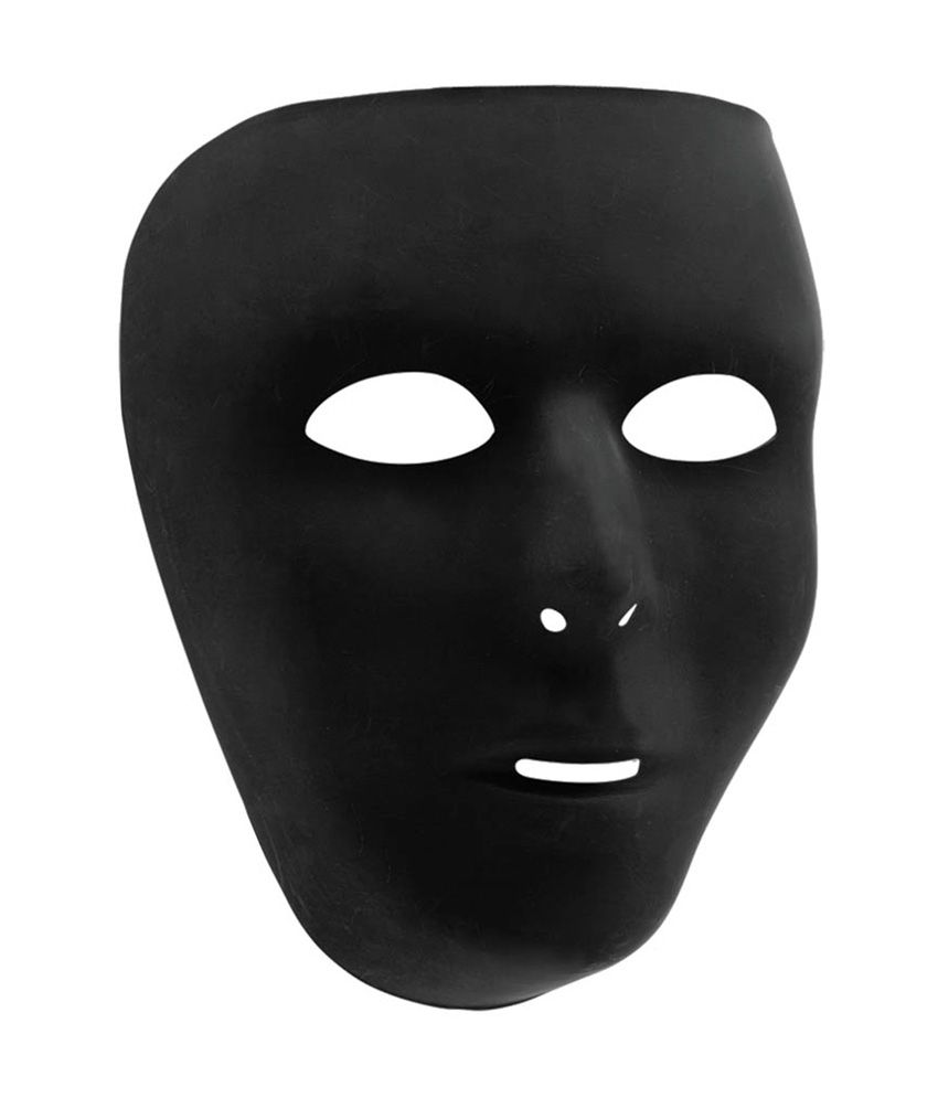 Snb Full Face Plastic Plain Mask Costume Party Dance Crew For Hiphop ...