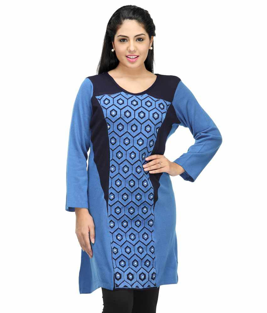 Paislei Woolen Kurti - Buy Paislei Woolen Kurti Online at Best ...
