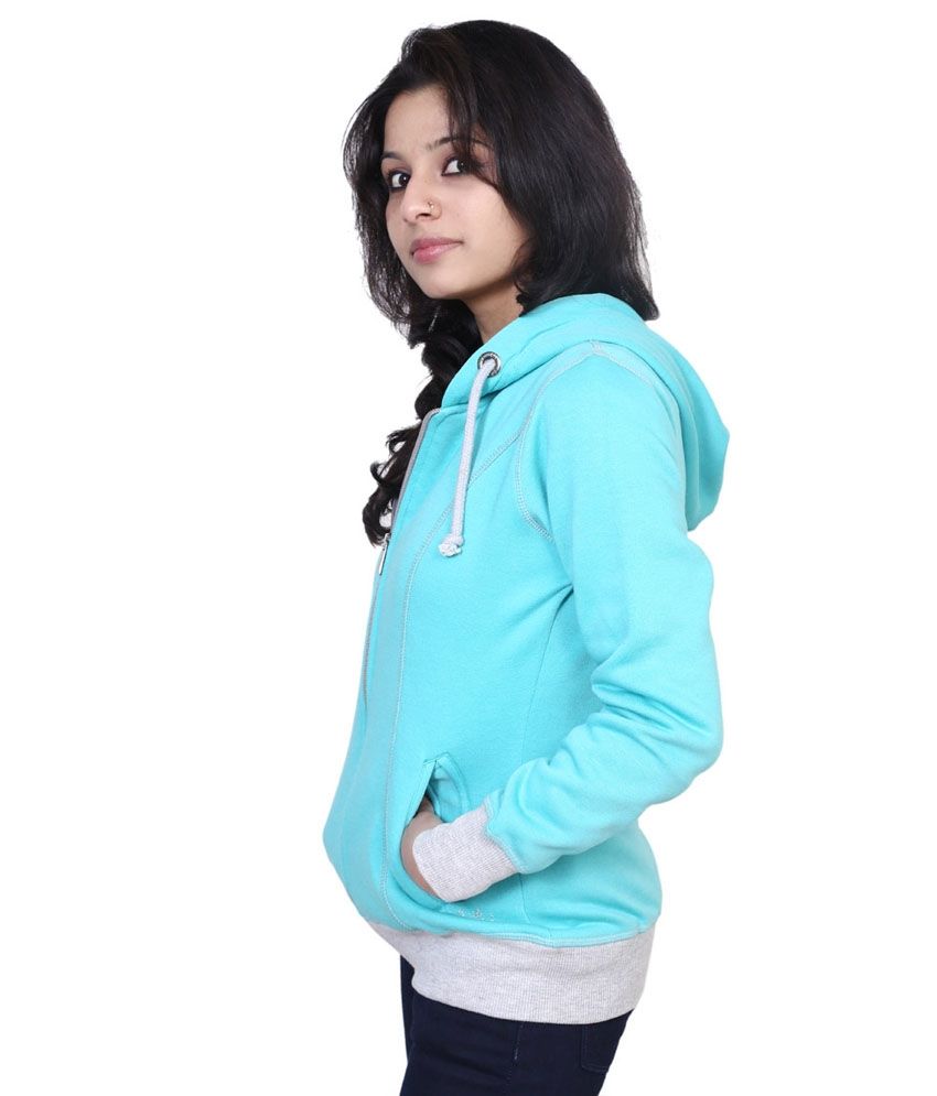 aqua blue sweatshirt