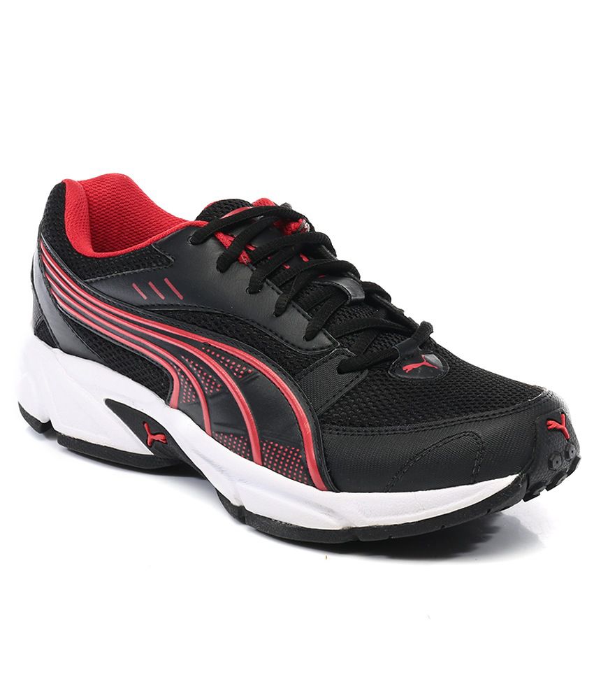 Puma Atom DP Black \u0026 Red Sports Shoes 
