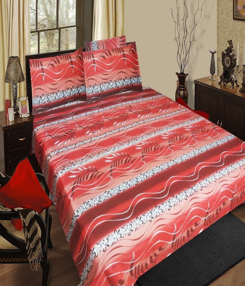 Homefab India Multicolour Printed Cotton 2 Bed Sheets Buy Homefab