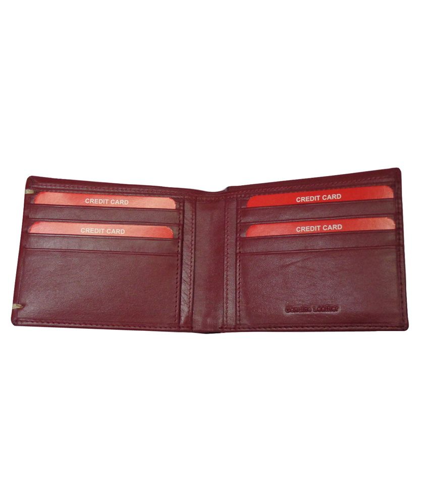 Kan Red Leather Wallet For Men: Buy Online at Low Price in India - Snapdeal