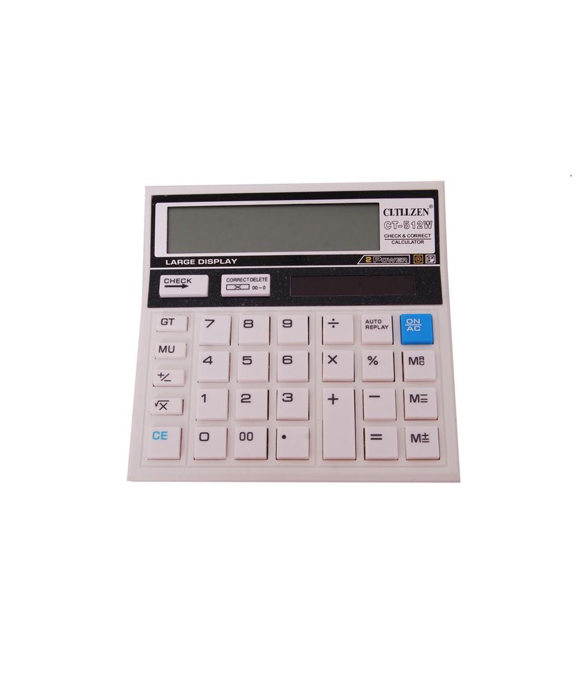 Green Leopard White Citizen Ct-512 Calculator: Buy Online at Best Price