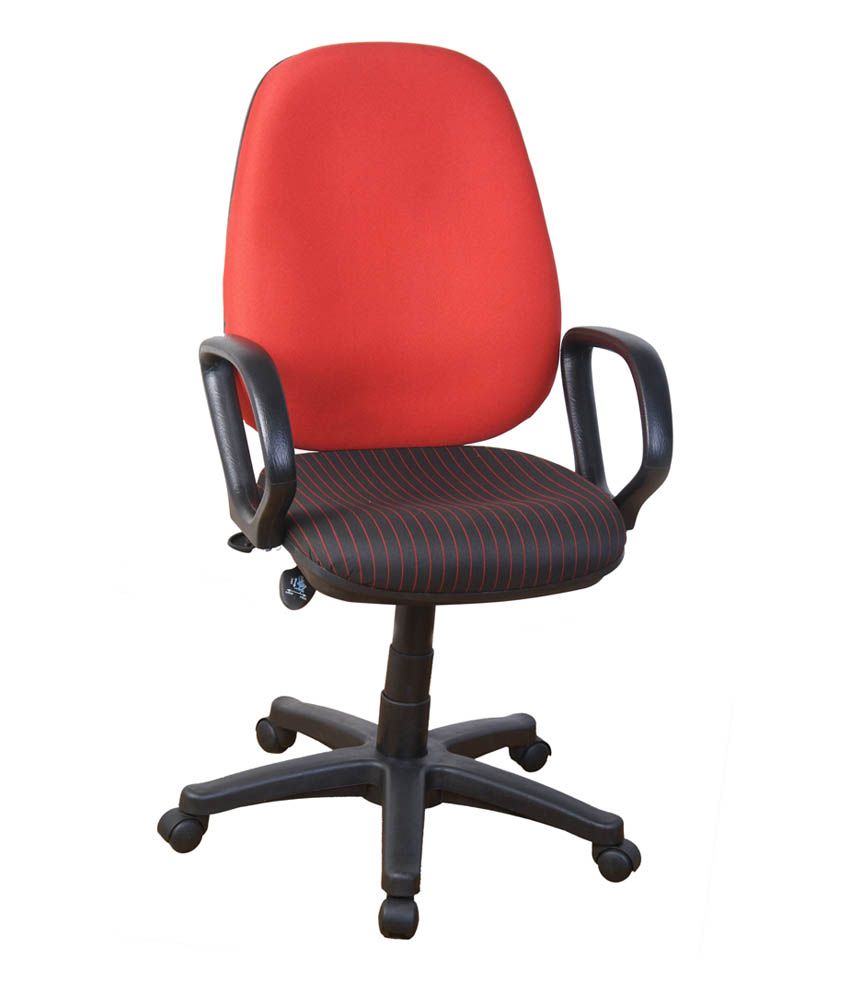 Kings Red Natural Metal Office Chair - Buy Kings Red Natural Metal Office Chair Online at Best ...