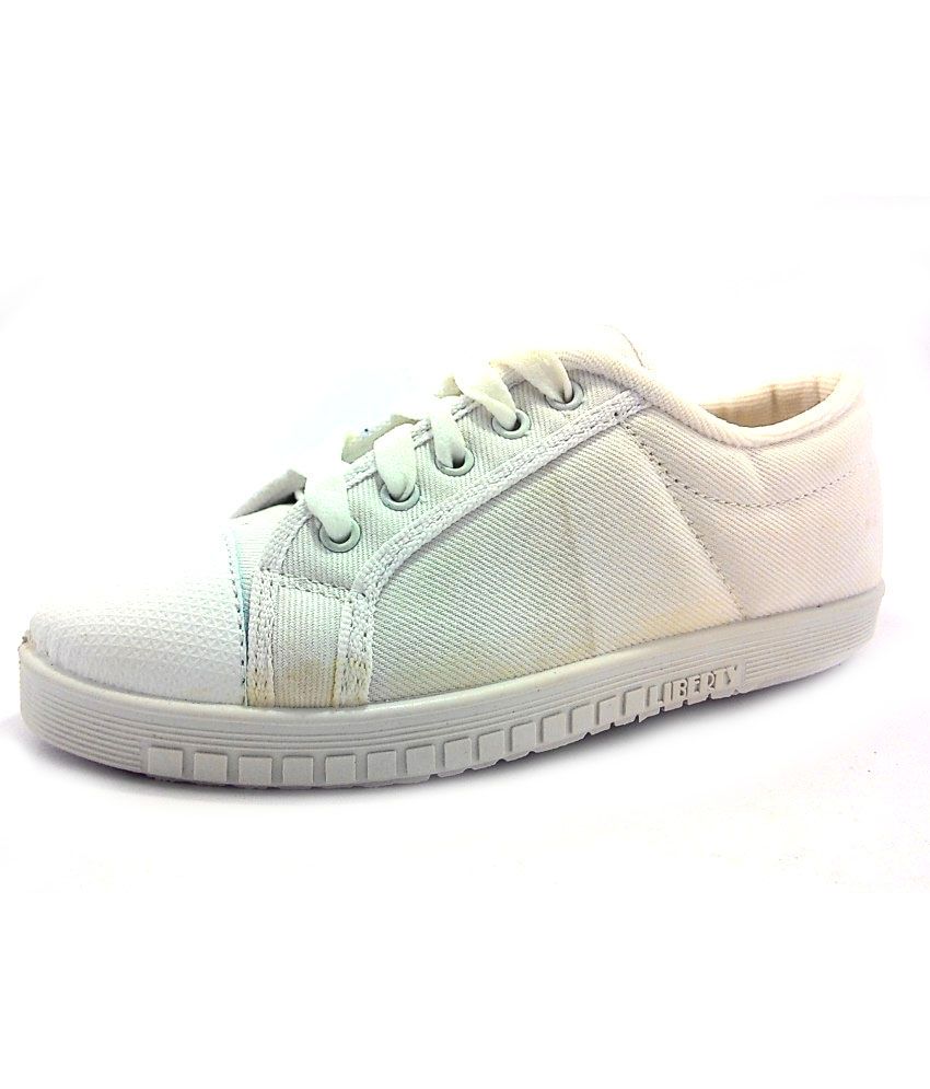 Libert White Canvas School Shoe For Kids Price in India- Buy Libert ...