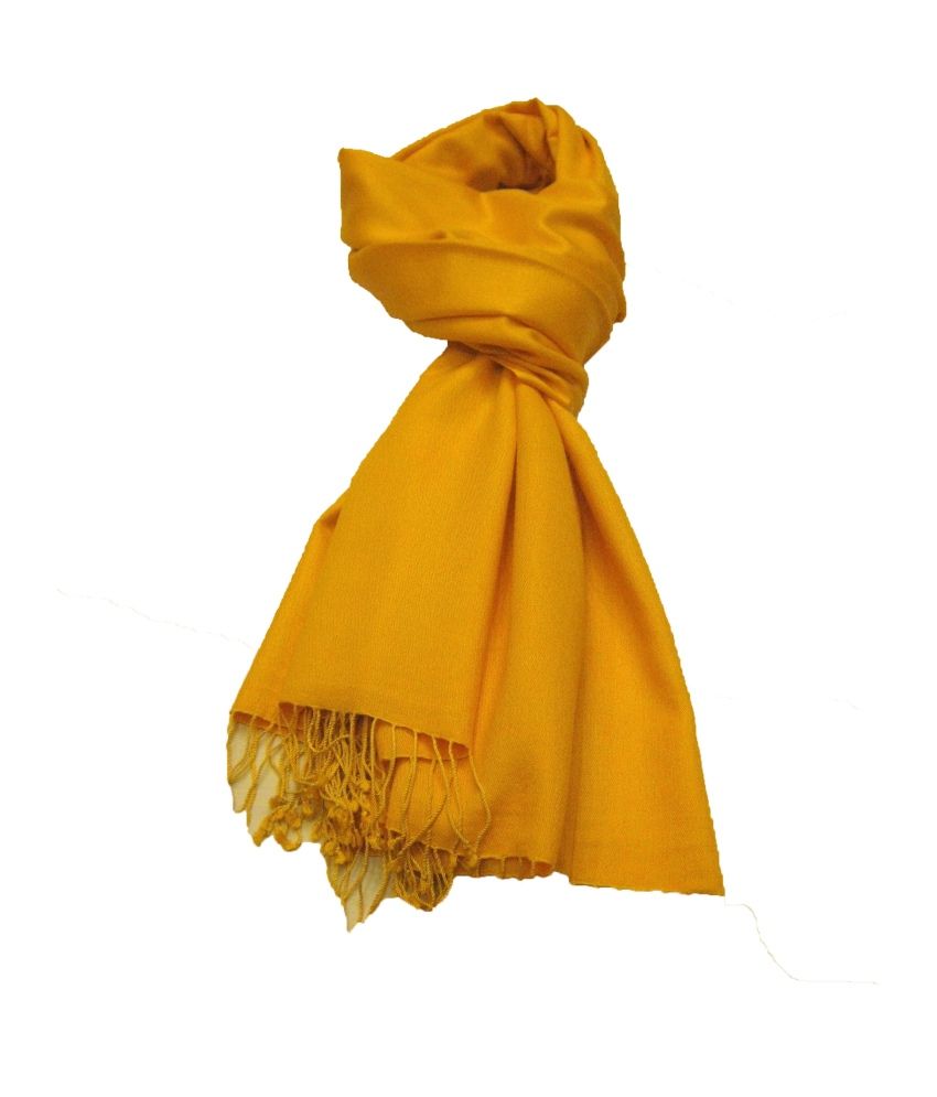 Sofias Yellow Pashmina Shawlsbuy 1 Shawl Get 2 Scarves Price in India Buy Sofias Yellow