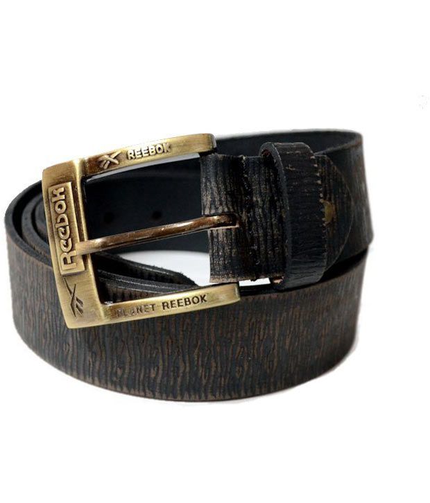 Reebok Black Genuine Leather Belt: Buy 