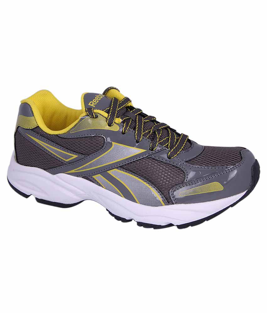 Reebok Grey And Yellow Colour Running Shoes For Men Price in India- Buy ...