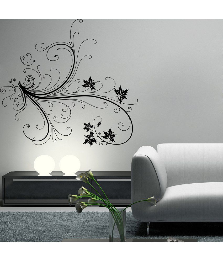  Decor  Kafe Green Floral Wall  Decal Snapdeal price Wall  