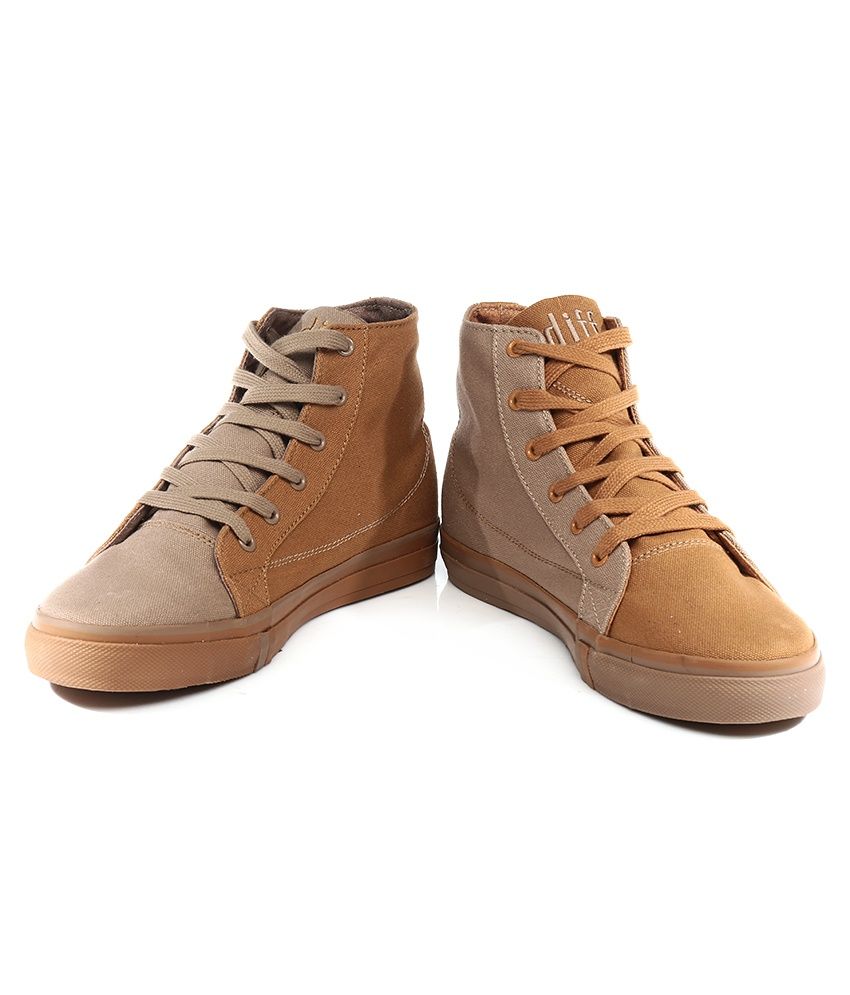 diff Brown Canvas Shoes - Buy diff Brown Canvas Shoes Online at Best ...