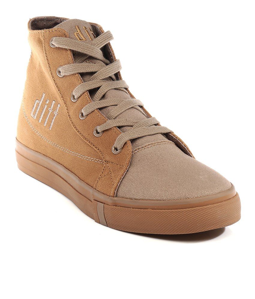 diff Brown Canvas Shoes - Buy diff Brown Canvas Shoes Online at Best ...