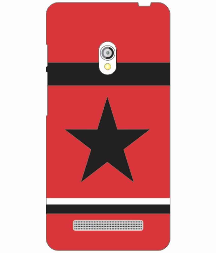 Printland Color Back Cover Asus Zenfone 5 Red Star Phone Cover