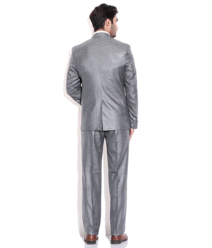 La-scoot Grey Colour Suiting Fabric 