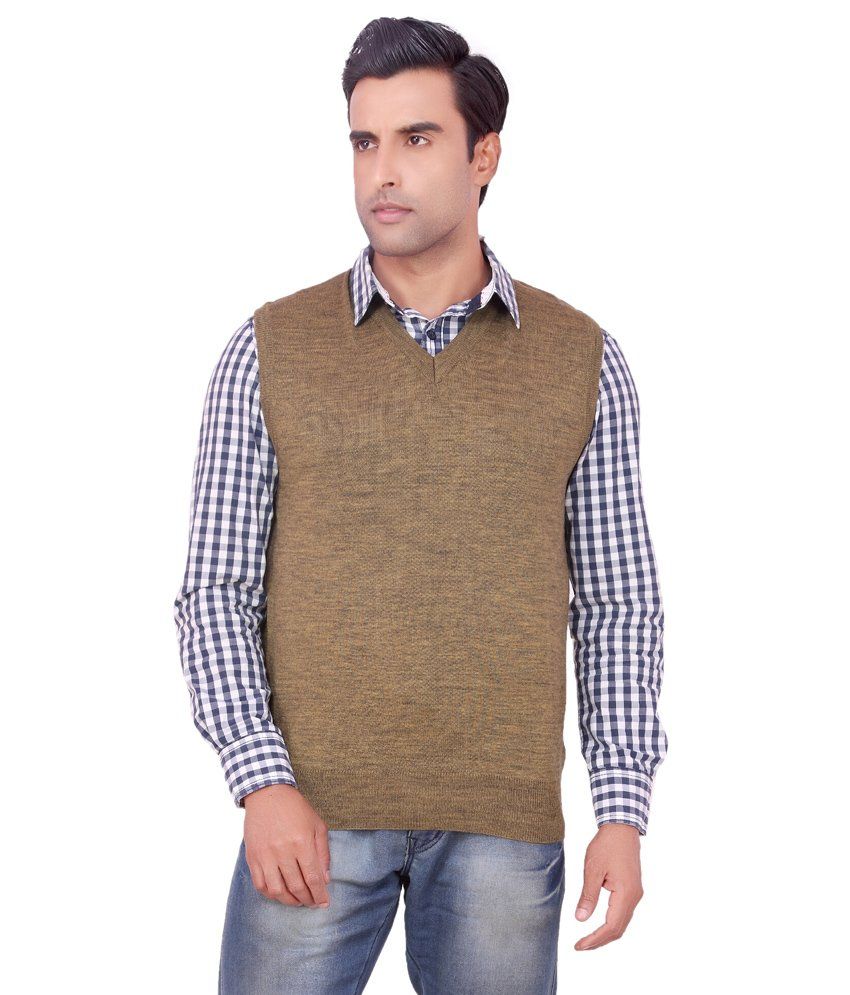 Buy Warewell Mehndi Green Pure Woolen 