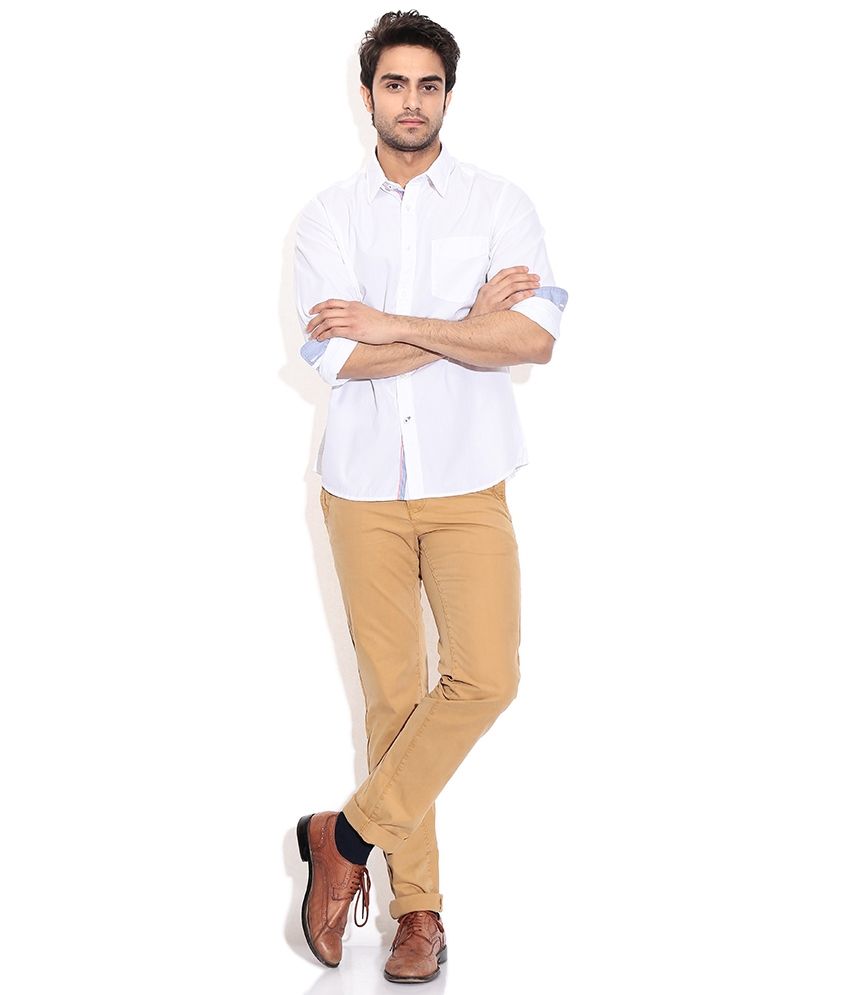 indian terrain white linen shirts