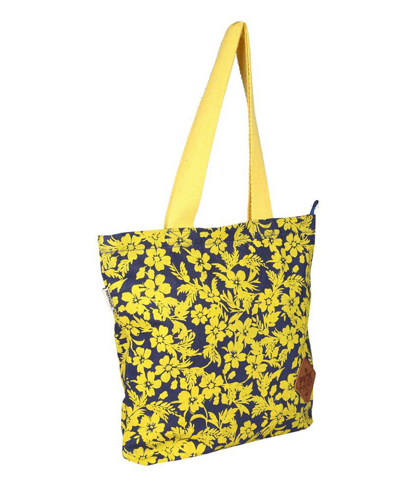 Pick Pocket Yellow Canvas Tote Bag - Buy Pick Pocket Yellow Canvas Tote ...