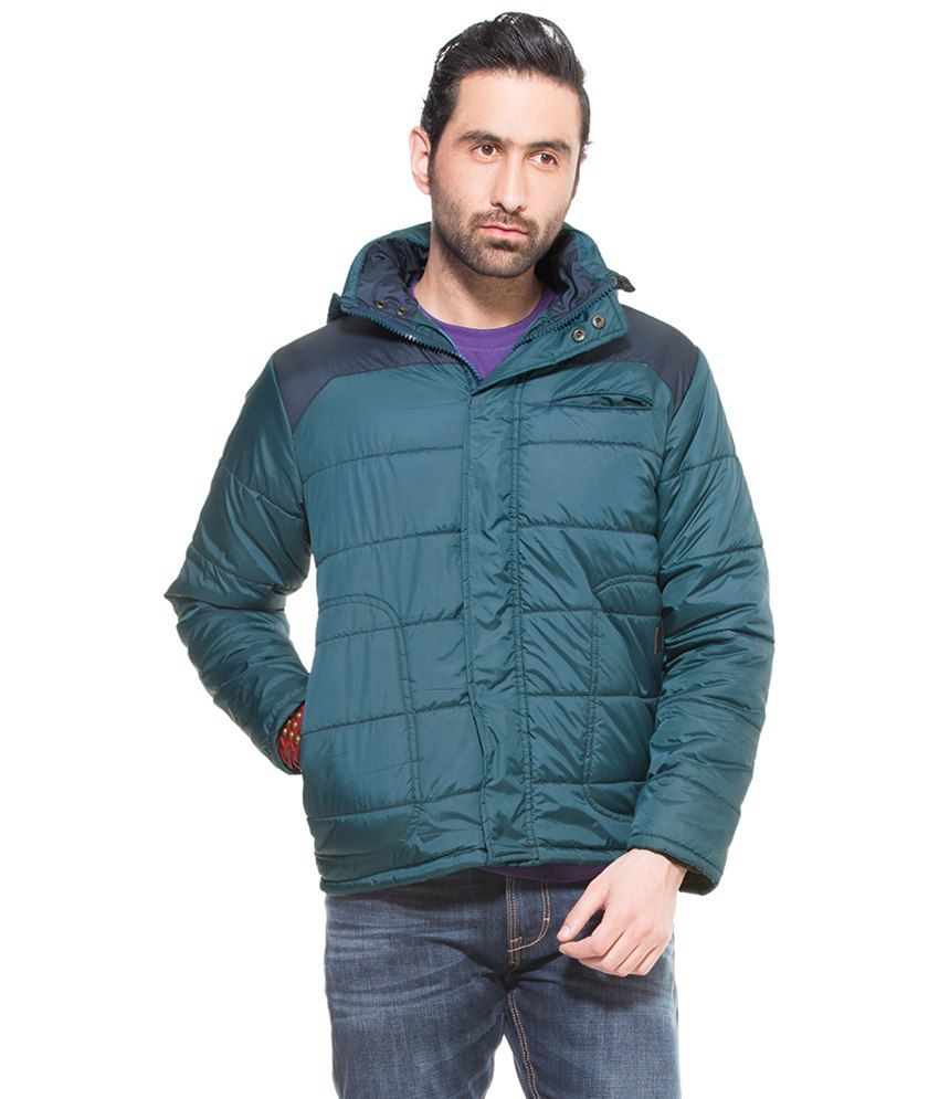 Zovi Blue Polyester Quilted & Bomber - Buy Zovi Blue Polyester Quilted ...