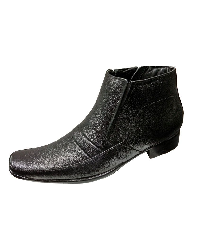 Parmar Boots Black Formal Shoes Price in India- Buy Parmar Boots Black ...