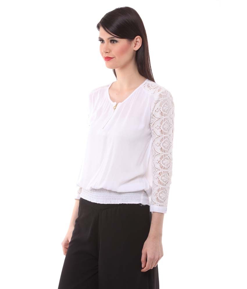 eyelet white shirt