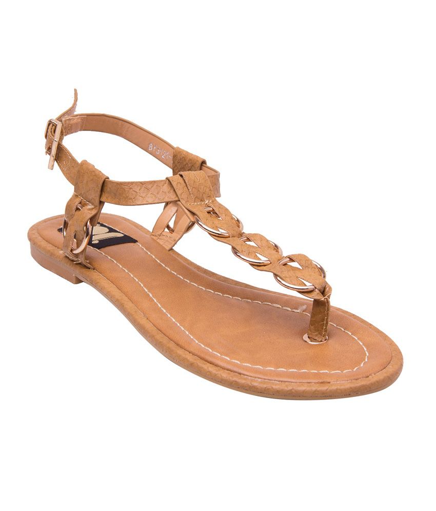 Gossip Tan Daily Wear Sandal For Women Price in India- Buy Gossip Tan ...