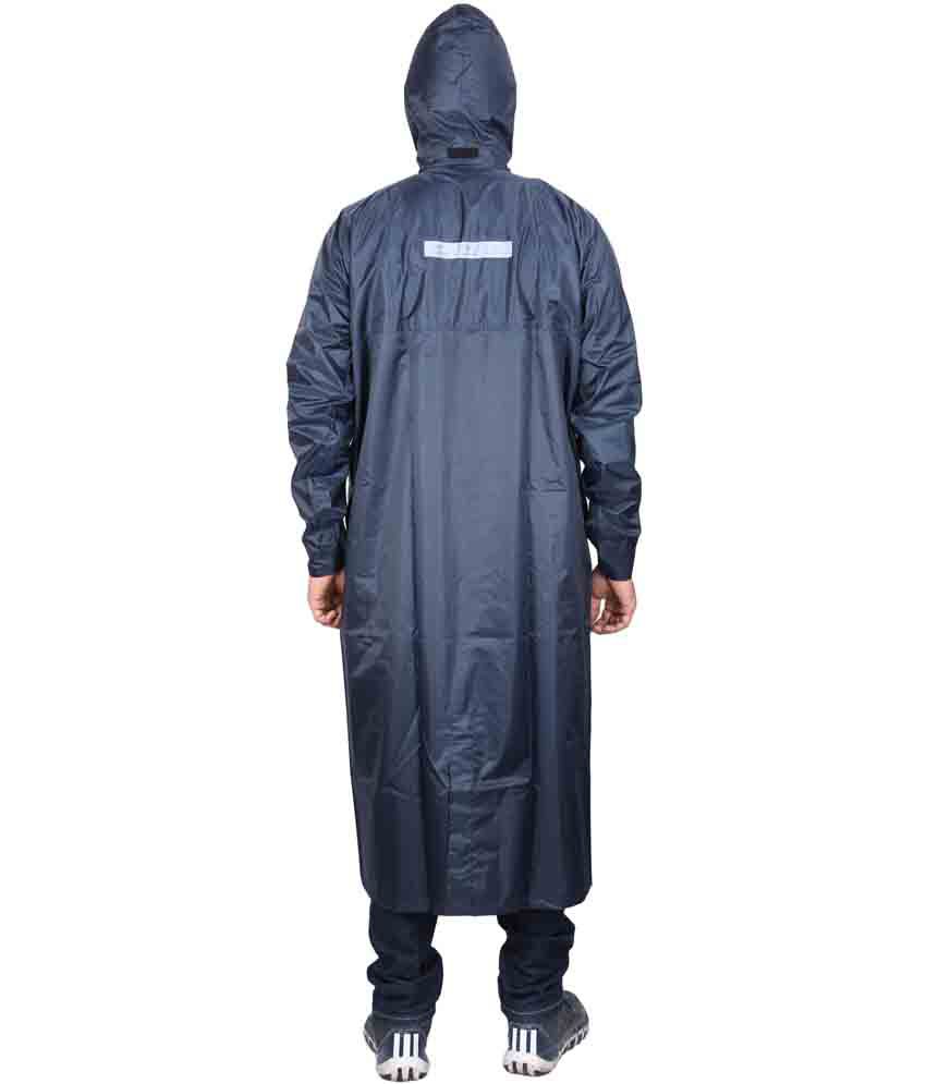 Versalis long coat black rain wear for men - Buy Versalis long coat ...