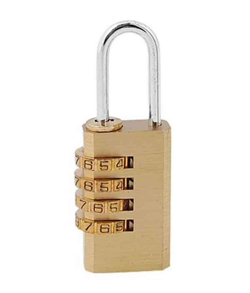     			Dhan Distributors 4 Digit Bag Travel Lock Resettable Combination Padlock 1x Qty 1 Pc 4 Digit Lugga