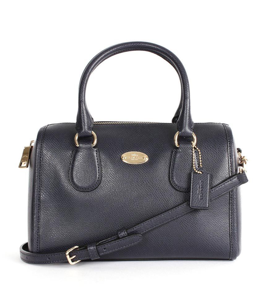 Coach Elephant Skin Colour Crossgrain Mini Bennett Leather Satchel Bag ...