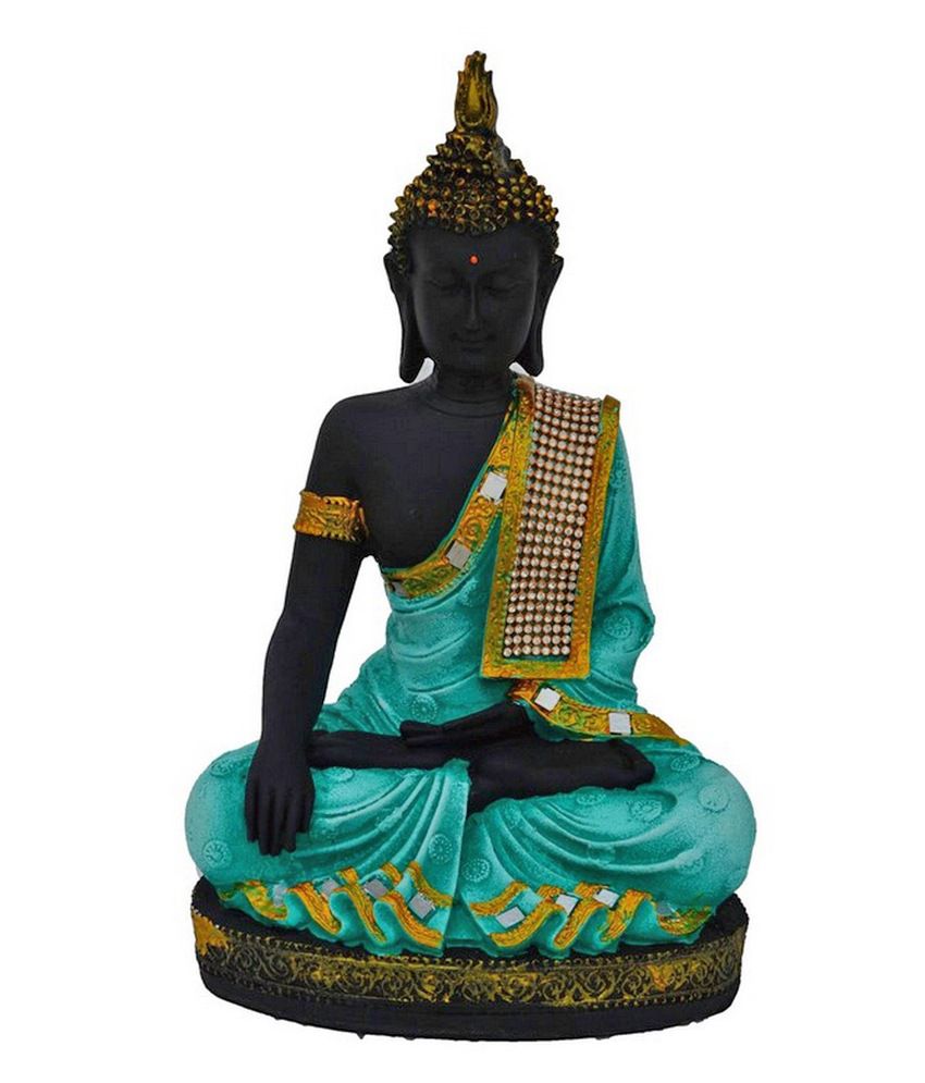     			Ecraftindia Polyresin Meditating Lord Buddha