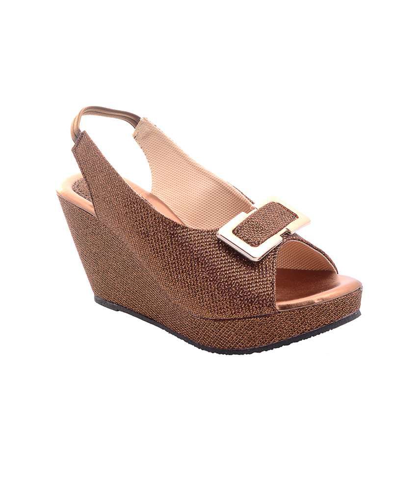 Porcupine Brown Party Wear Sandals Price in India- Buy Porcupine Brown ...