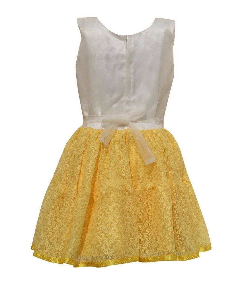 Priyank Pretty Yellow Frock - Buy Priyank Pretty Yellow Frock Online at ...