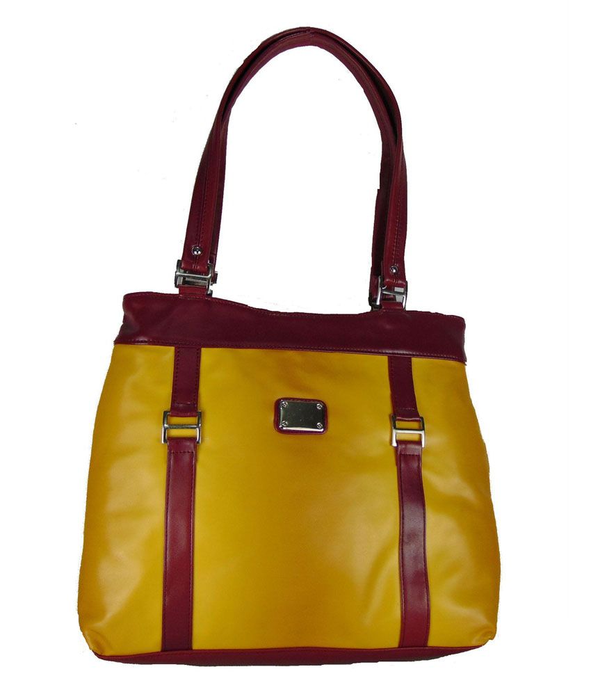 Estoss Yellow Designer Handbag - Buy Estoss Yellow Designer Handbag ...
