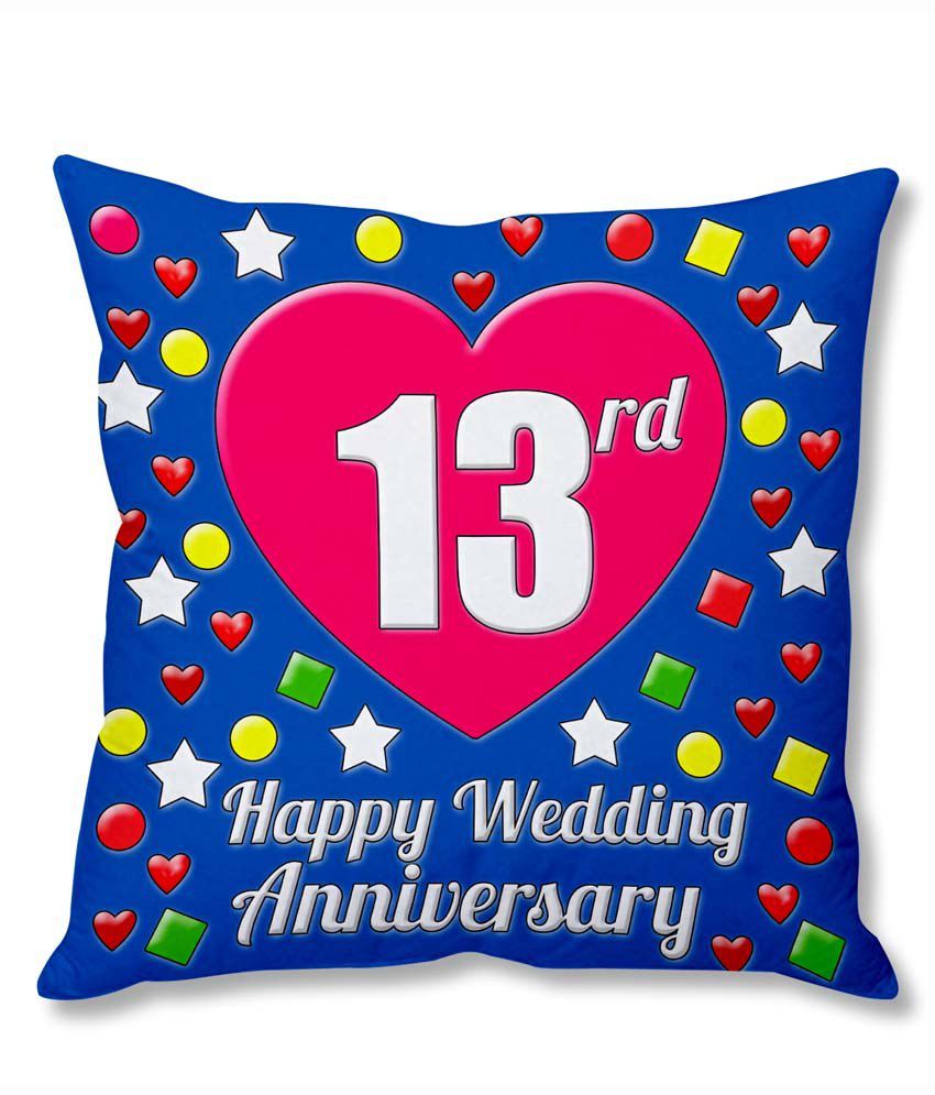 Photogiftsindia 13th Wedding Anniversary Cushion Cover Buy Online At Best Price Snapdeal