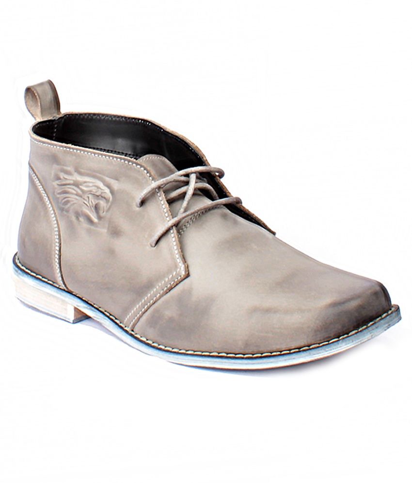 gray leather boots men