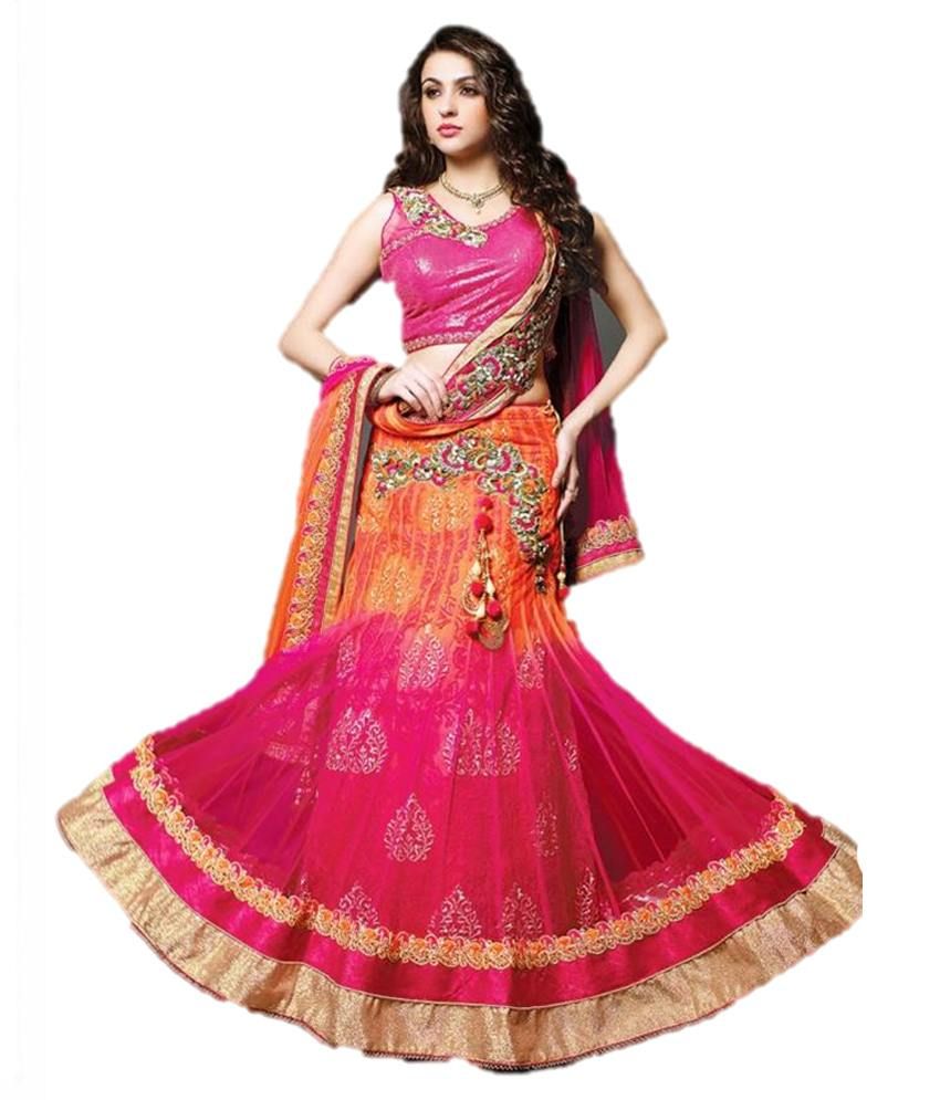 multicolored lehenga