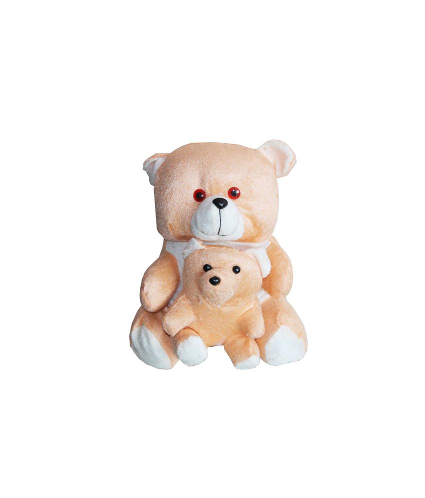 peach color teddy bear