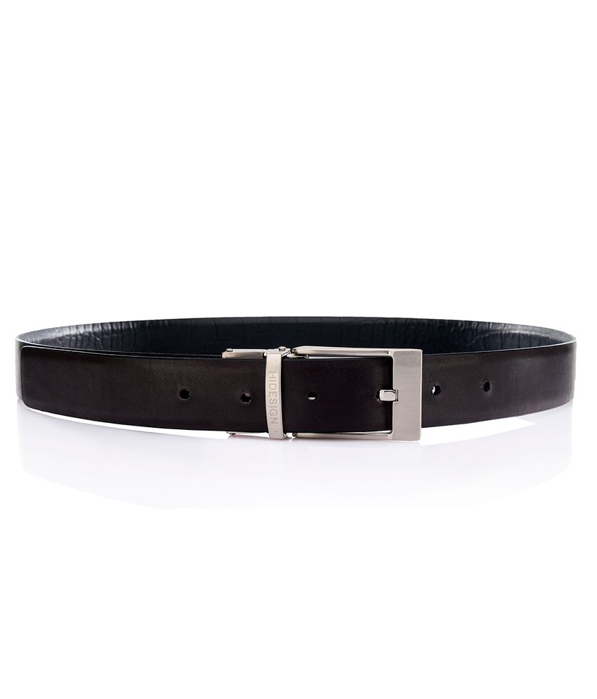 Hidesign Reversible Leather Belt Alex Black And Brown: Buy Online at ...