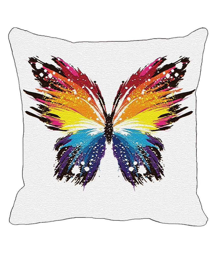 Leaf Designe Multicolour Butterfly Cushion Cover Buy Online At Best Price Snapdeal 0621