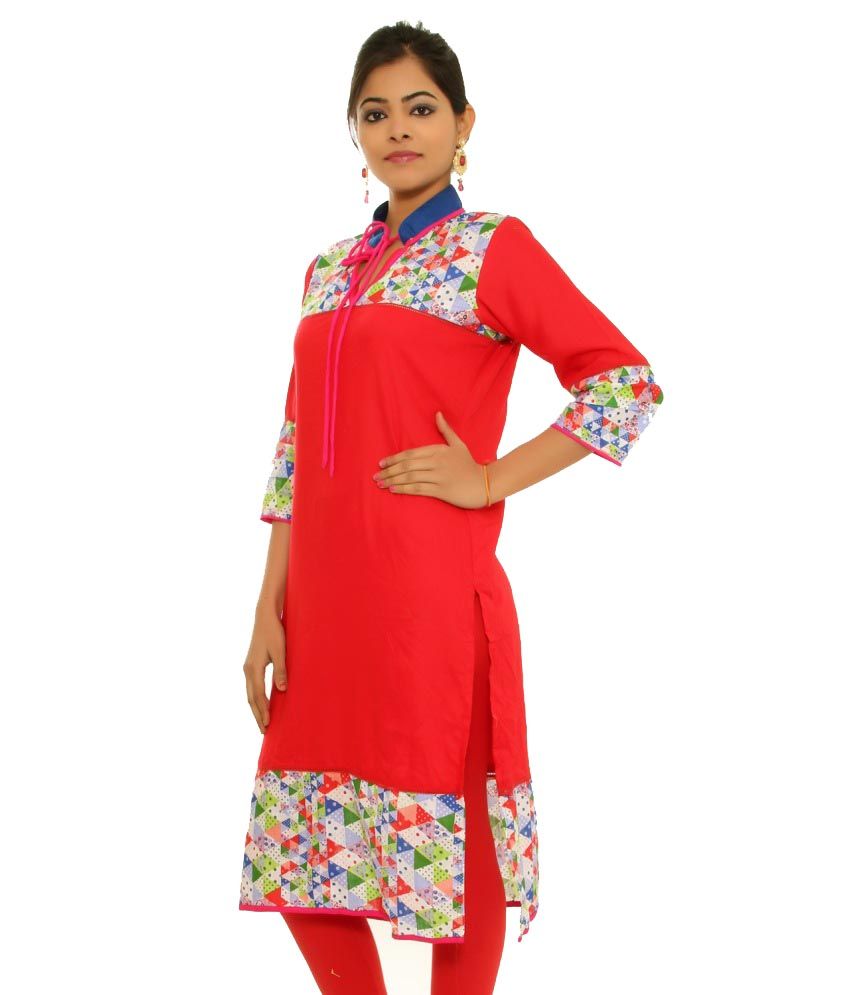 reyon long kurti