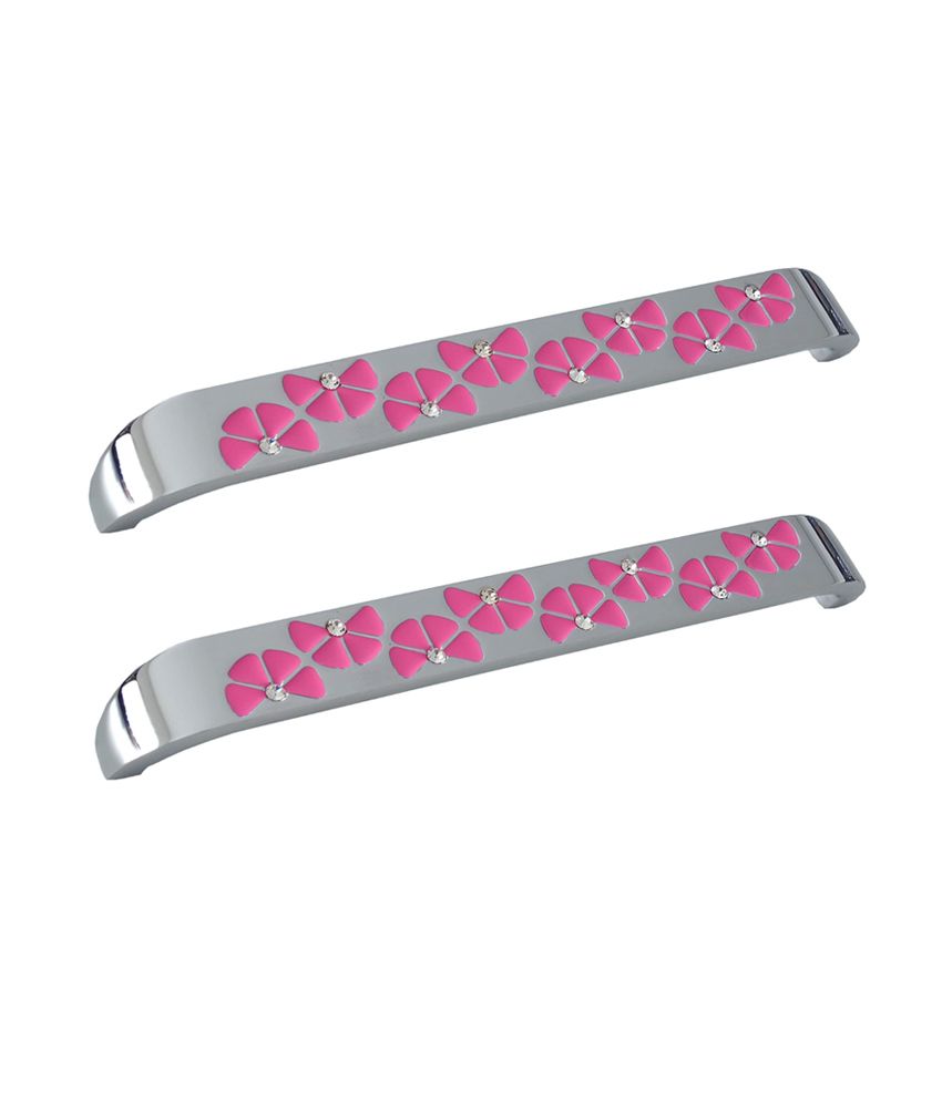 Buy Cabinet Handles in Pink with Chrome Finished-224 mm (Pack of 2 ...