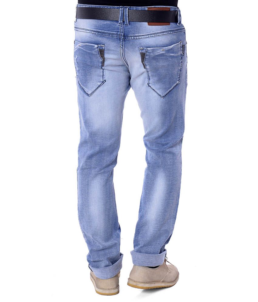 Unison Light Blue Stretchable Slim Fit Mens Denim Jeans Buy Unison