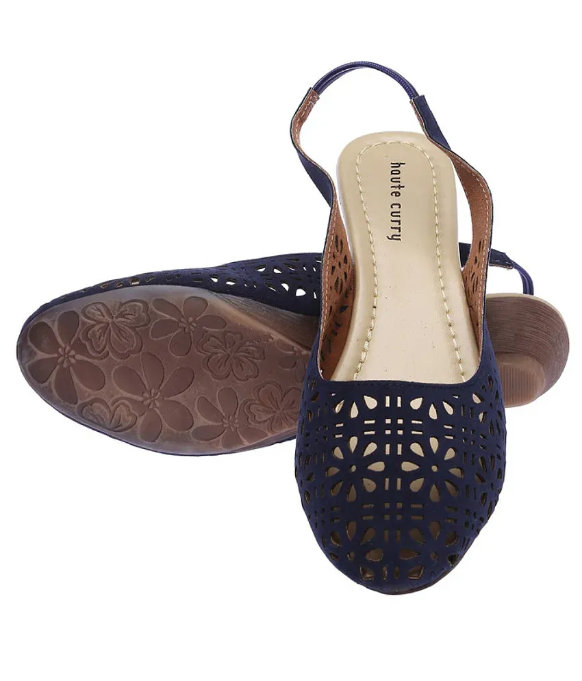 Haute Curry By Shoppers Stop Blue Wedges Sandals Buy Haute Curry