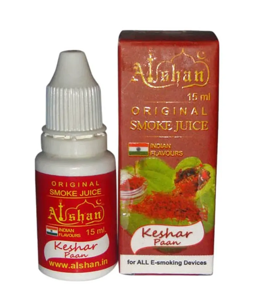 Alshan E liquid Premium Flavour Kesar Paan Smoking Juice 15 Ml