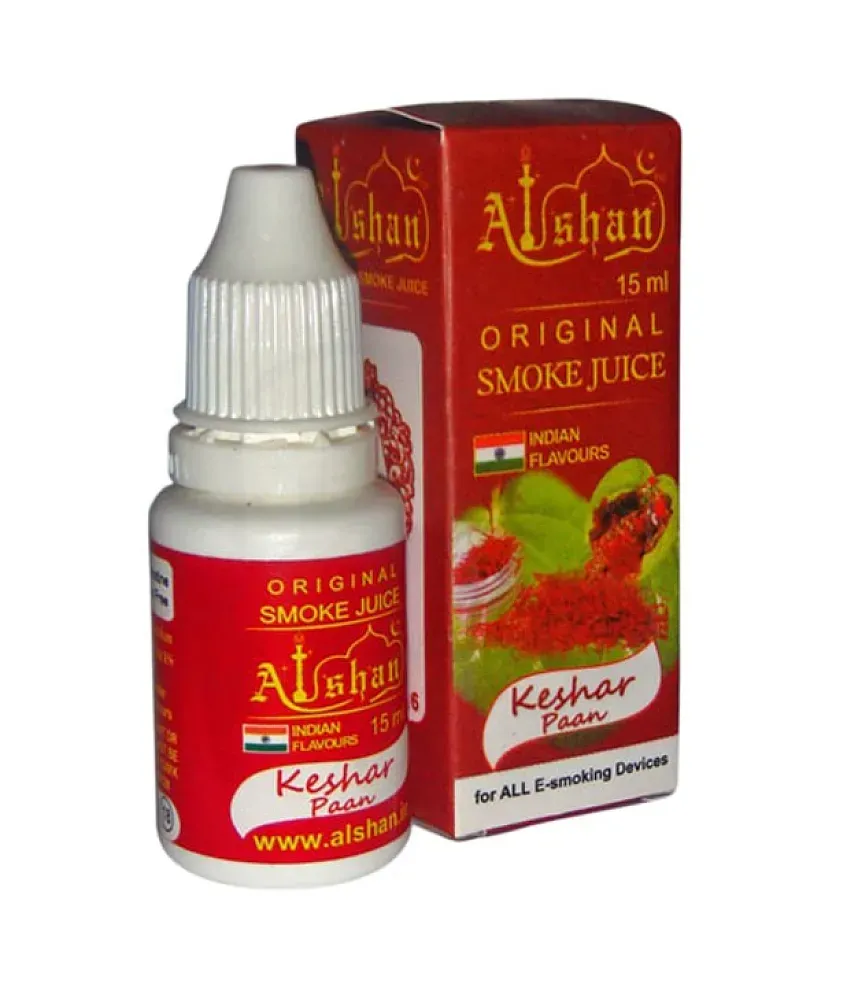 Alshan E liquid Premium Flavour Kesar Paan Smoking Juice 15 Ml