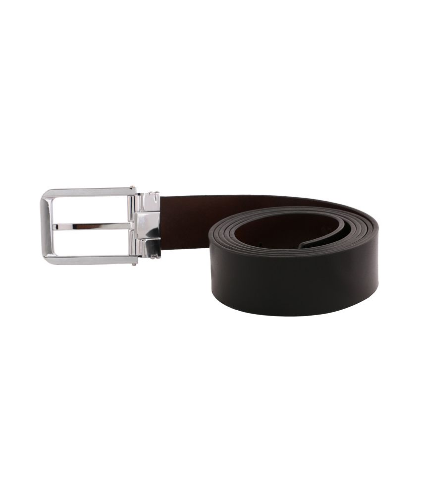 Vinson Massif Suave Black Brown Reversible Soft Leather Belt: Buy ...