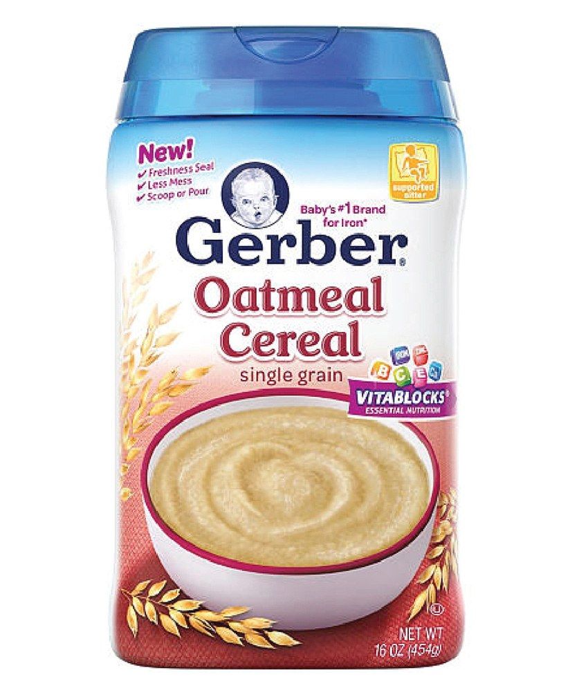 gerber oatmeal single grain cereal