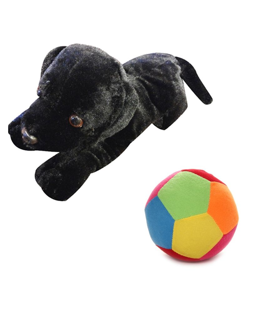 lying dog soft toy